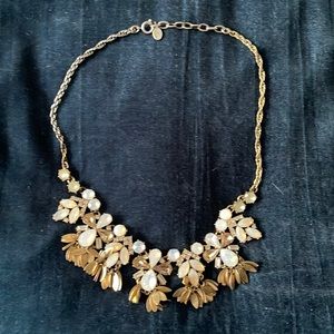Silver and gold statement necklace